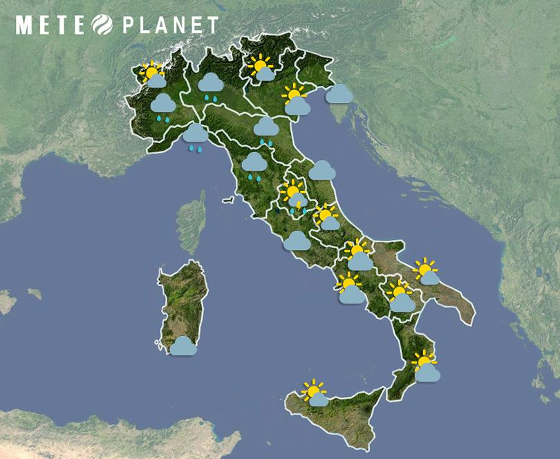 Previsioni Meteo Italia - Lunedì 29 Aprile