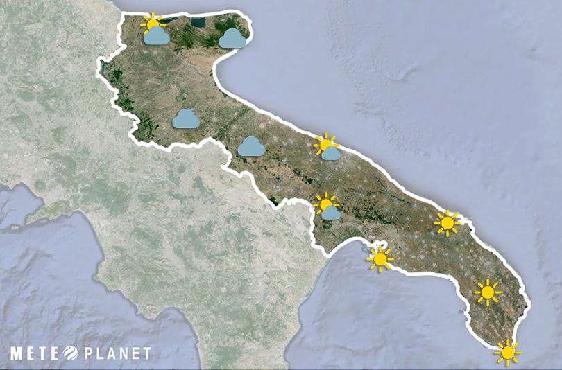 Previsioni Meteo Puglia - Lunedì  6 Maggio