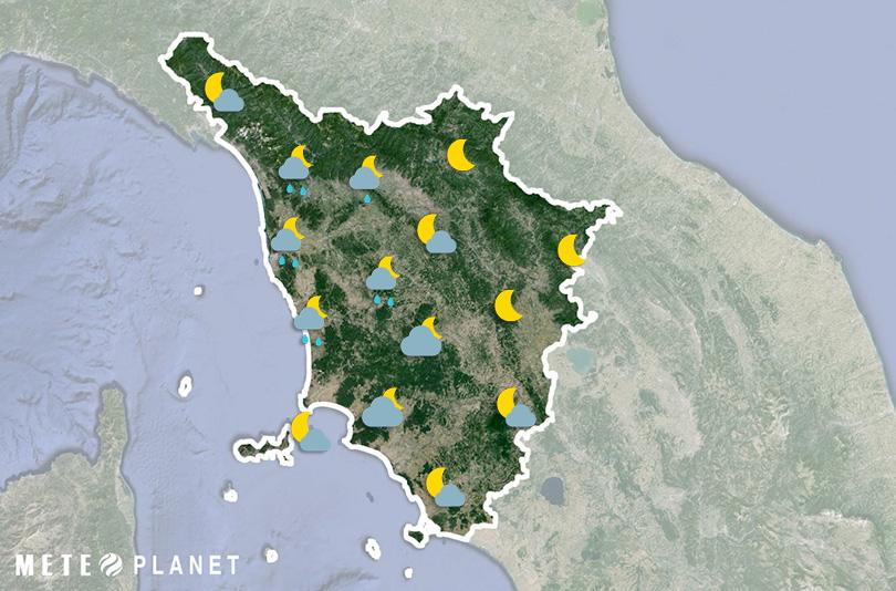 Previsioni Meteo Toscana - Mercoledì 22 Maggio