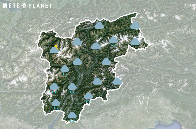 Previsioni Meteo Trentino Alto Adige - Lunedì 20 Maggio