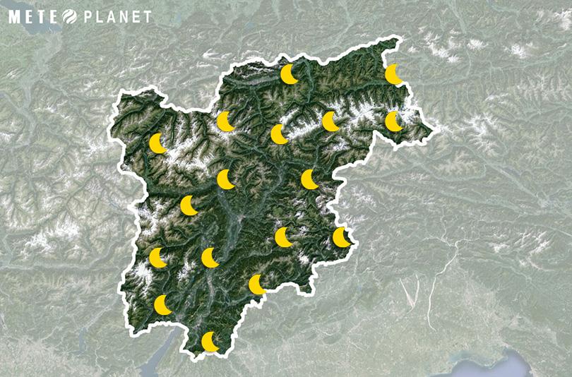 Previsioni Meteo Trentino Alto Adige - Mercoledì 22 Maggio
