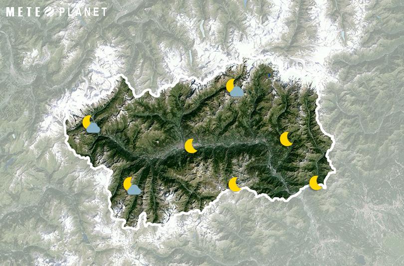 Previsioni Meteo Valle d'Aosta - Domenica 19 Maggio