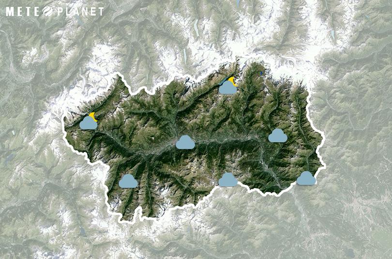 Previsioni Meteo Valle d'Aosta - Venerdì 24 Maggio