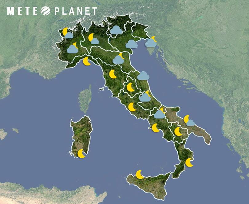 Previsioni Meteo Italia - Martedì 28 Marzo