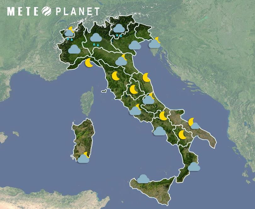 Previsioni Meteo Italia - Giovedì  8 Giugno