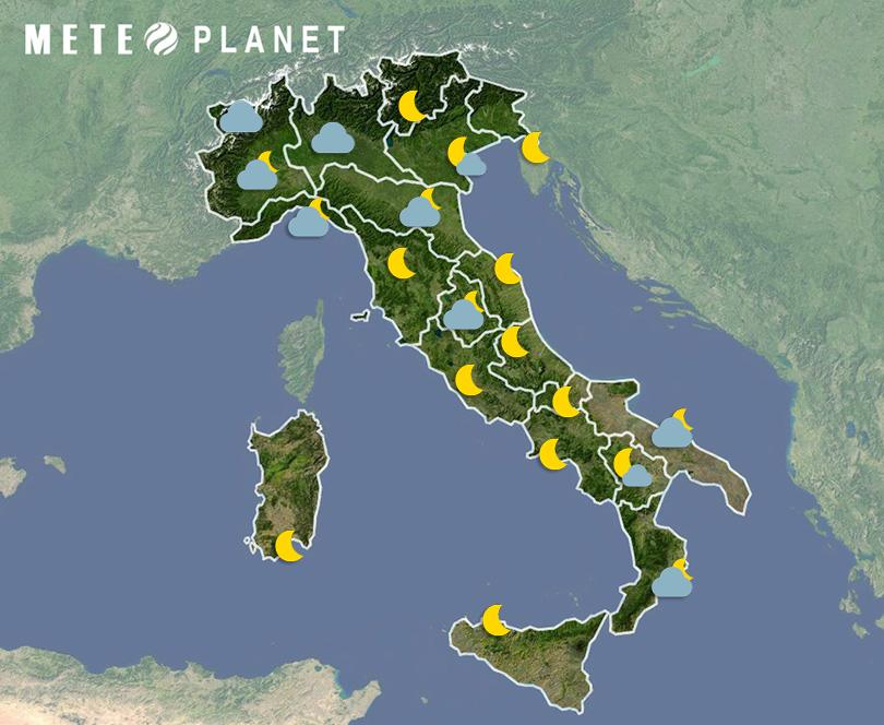 Previsioni Meteo Italia - Domenica 18 Maggio
