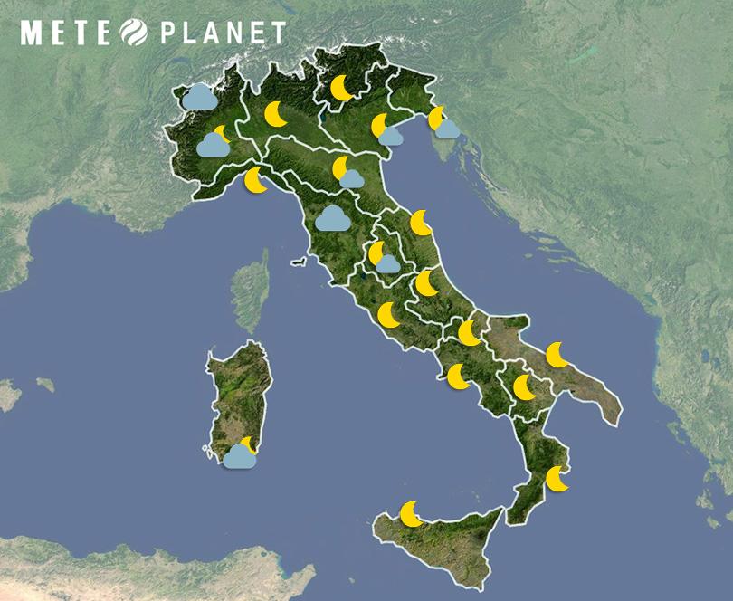 Previsioni Meteo Italia - Domenica 15 Giugno