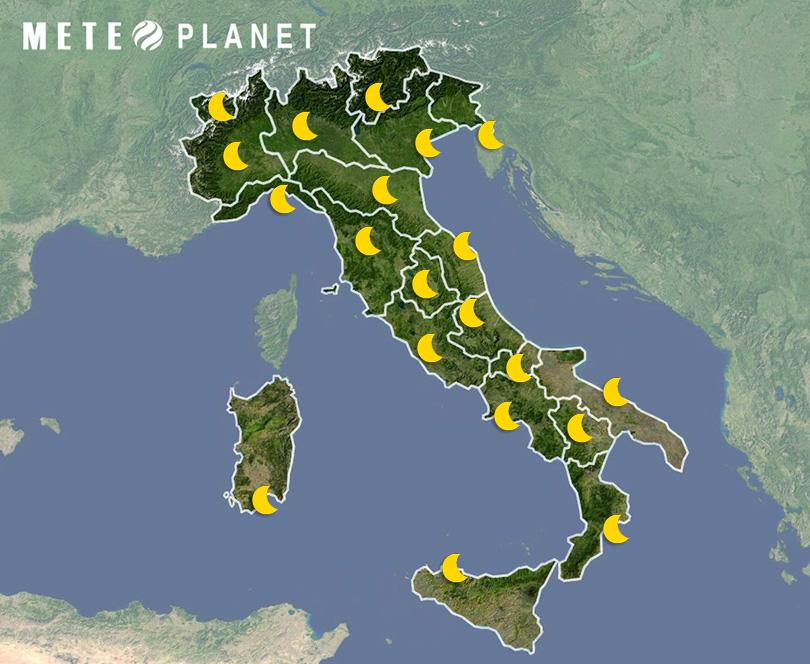 Previsioni Meteo Italia - Domenica 29 Giugno