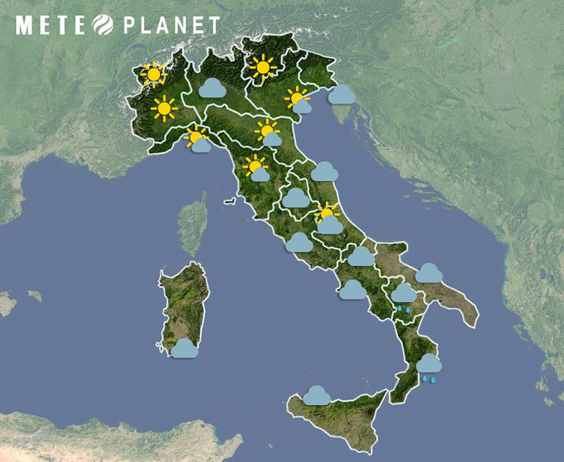 Previsioni Meteo Italia - Martedì  6 Dicembre