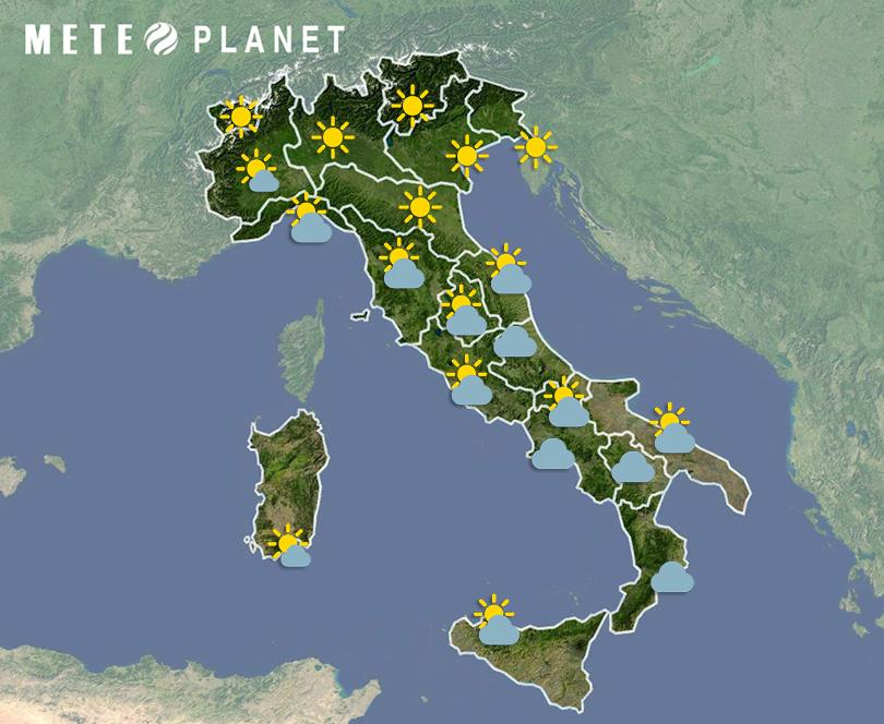 Previsioni Meteo Italia - Venerdì  1 Dicembre