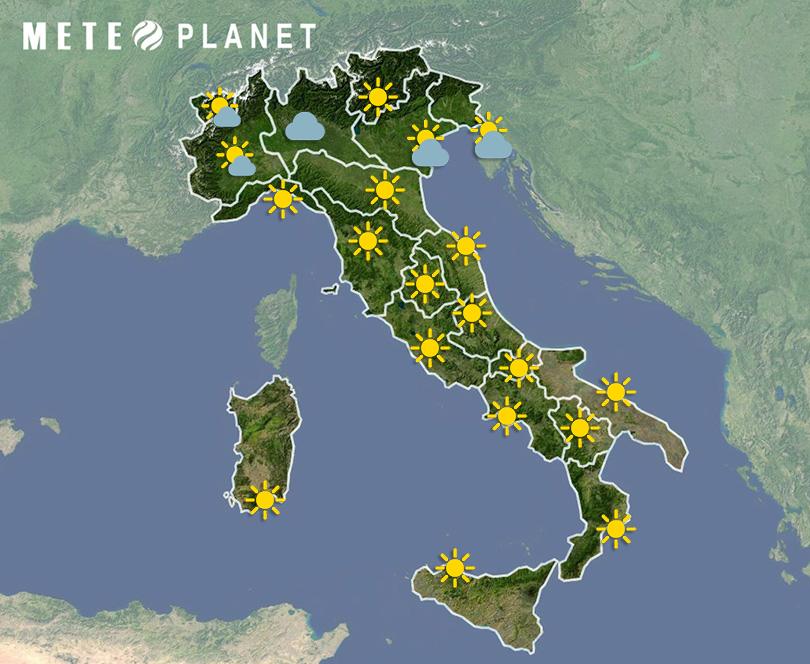 Previsioni Meteo Italia - Martedì 17 Giugno