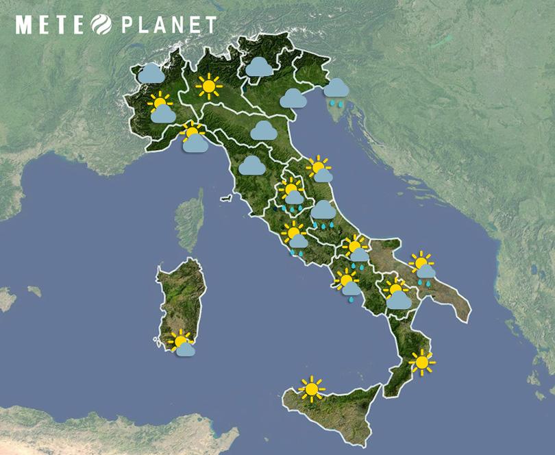 Previsioni Meteo Italia - Lunedì 27 Giugno