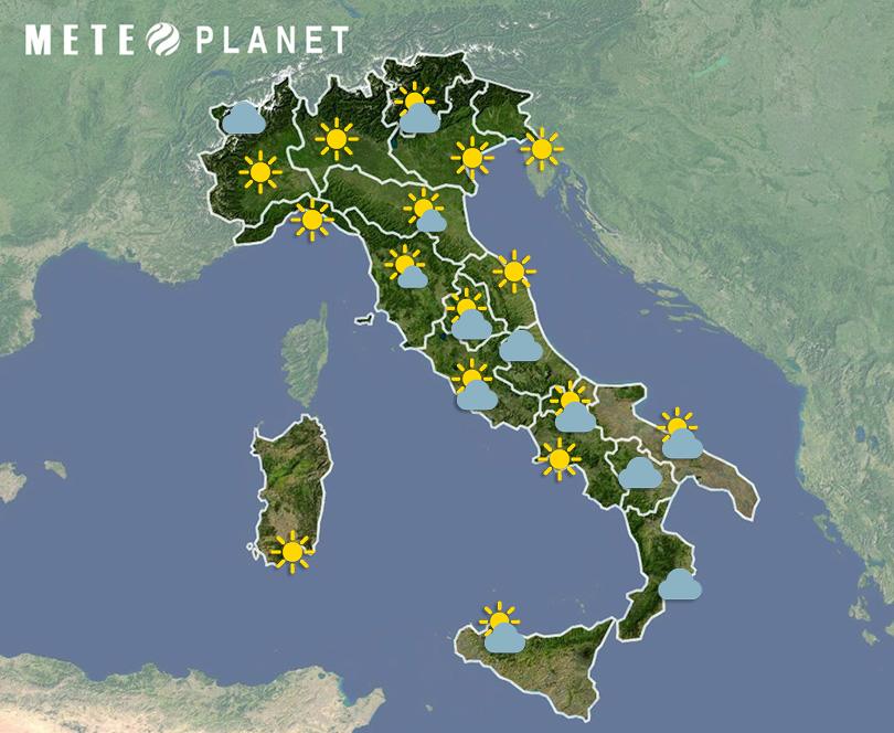Previsioni Meteo Italia - Mercoledì 17 Settembre