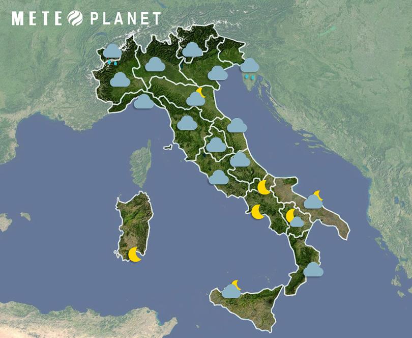 Previsioni Meteo Italia - Martedì 21 Ottobre