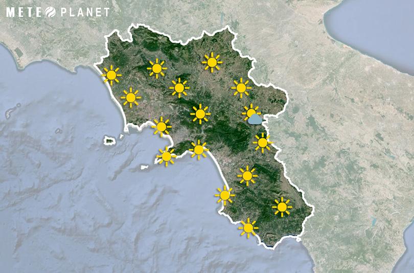 Previsioni Meteo Campania - Domenica  1 Giugno