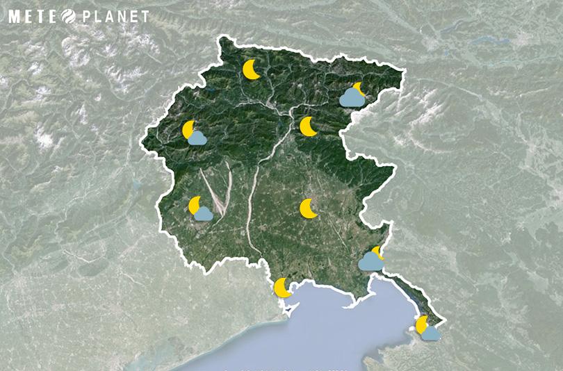 Previsioni Meteo Friuli Venezia Giulia - Domenica 15 Giugno