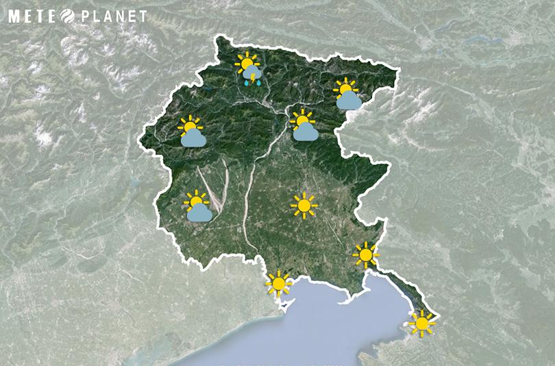 Previsioni Meteo Friuli Venezia Giulia - Domenica 15 Giugno