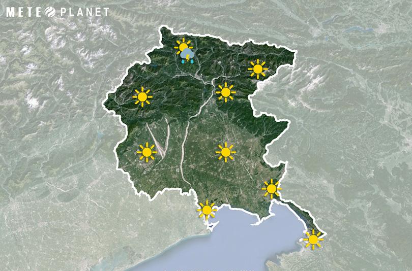 Previsioni Meteo Friuli Venezia Giulia - Venerdì 15 Agosto