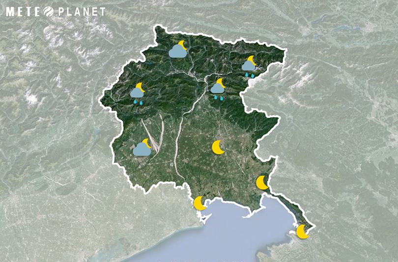 Previsioni Meteo Friuli Venezia Giulia - Mercoledì 31 Maggio