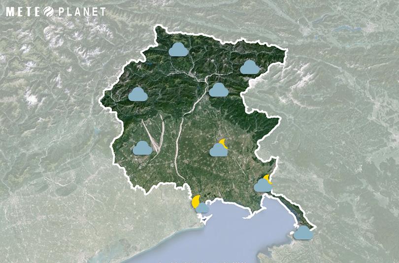 Previsioni Meteo Friuli Venezia Giulia - Domenica  4 Maggio