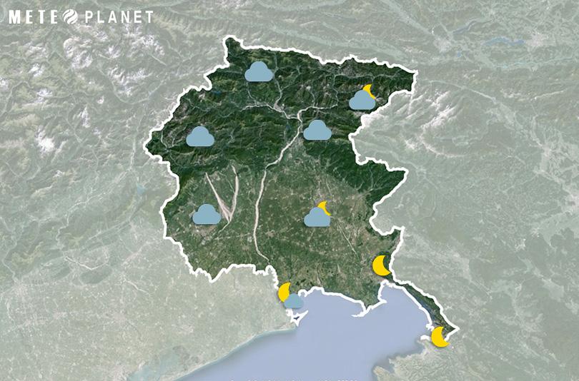 Previsioni Meteo Friuli Venezia Giulia - Venerdì 20 Giugno