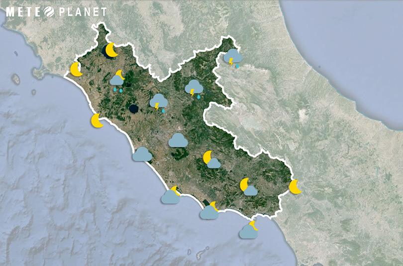 Previsioni Meteo Lazio - Martedì 17 Giugno