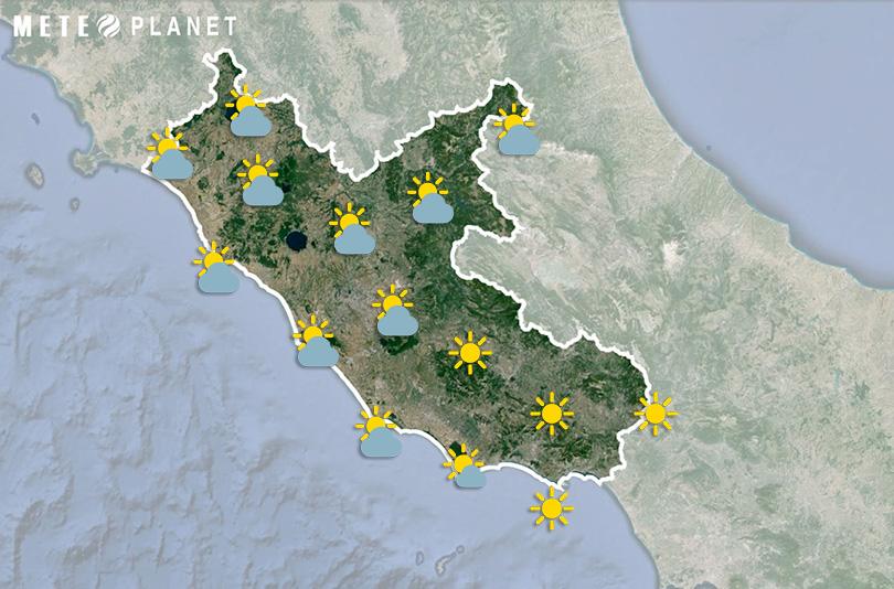 Previsioni Meteo Lazio - Martedì  4 Giugno