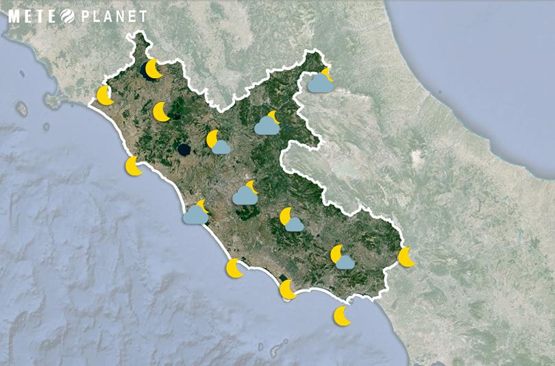 Previsioni Meteo Lazio - Domenica  3 Agosto