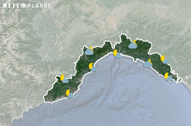 Previsioni Meteo Liguria - Domenica  4 Maggio