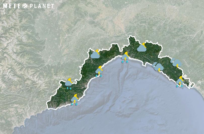 Previsioni Meteo Liguria - Lunedì  5 Maggio