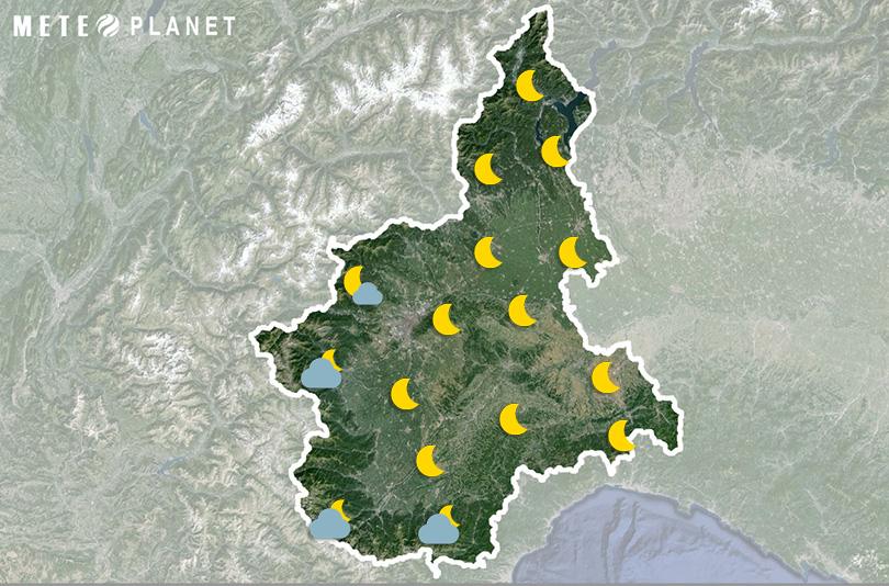 Previsioni Meteo Piemonte - Venerdì  2 Maggio