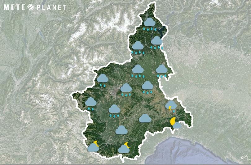 Previsioni Meteo Piemonte - Lunedì  5 Maggio
