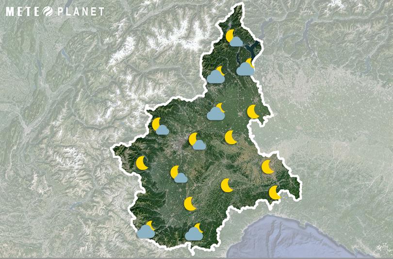 Previsioni Meteo Piemonte - Giovedì  6 Giugno