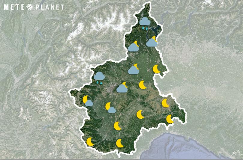 Previsioni Meteo Piemonte - Martedì 14 Maggio