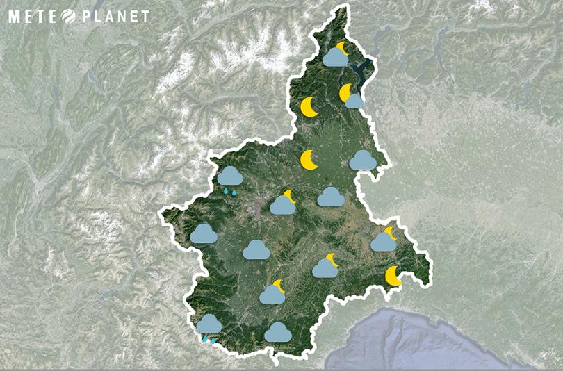 Previsioni Meteo Piemonte - Martedì  6 Maggio