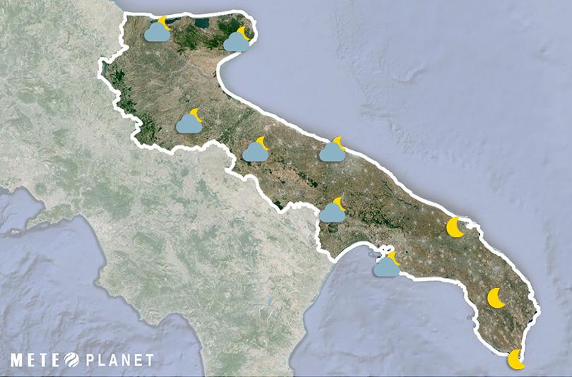 Previsioni Meteo Puglia - Sabato 20 Aprile