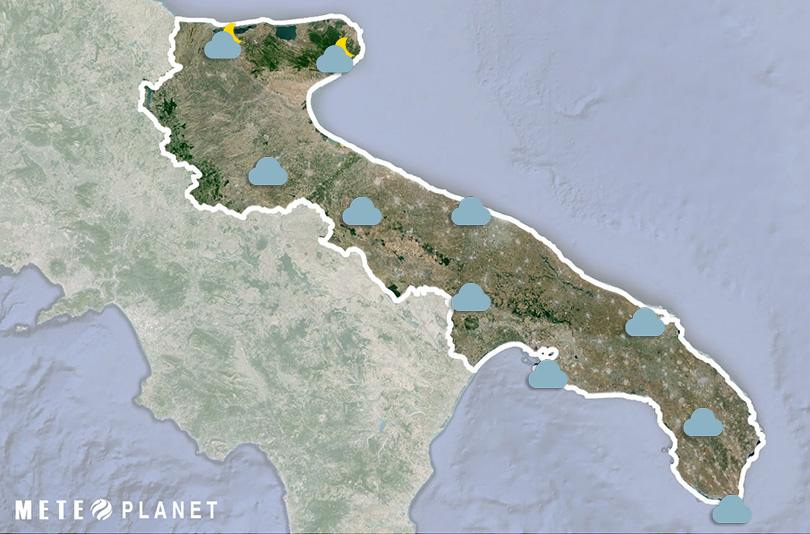 Previsioni Meteo Puglia - Lunedì  5 Maggio