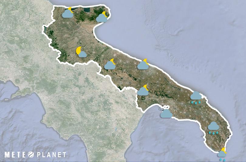 Previsioni Meteo Puglia - Martedì  6 Maggio