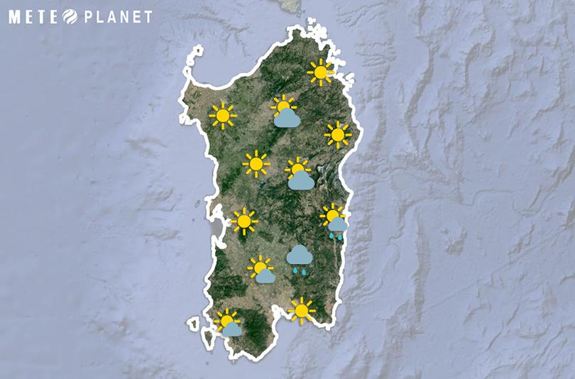 Previsioni Meteo Sardegna - Venerdì  9 Maggio