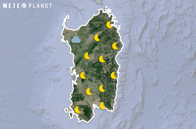 Previsioni Meteo Sardegna - Martedì 12 Agosto