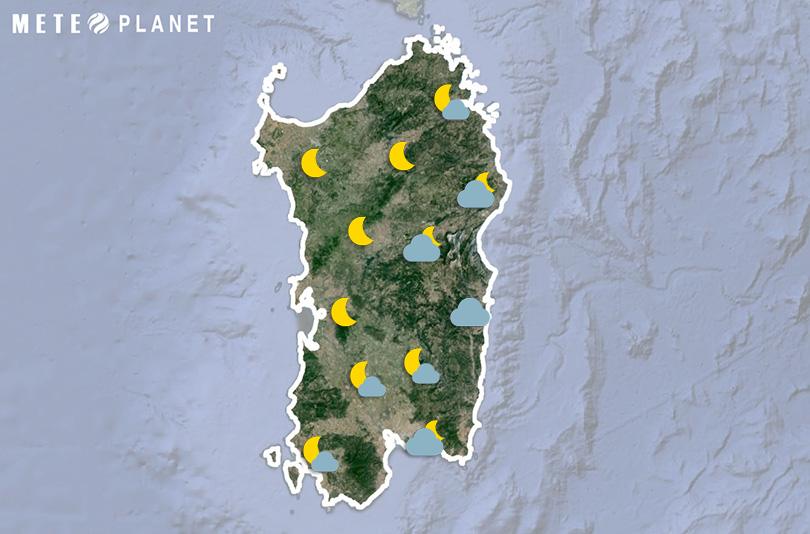 Previsioni Meteo Sardegna - Mercoledì 13 Agosto