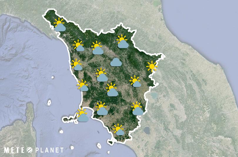 Previsioni Meteo Toscana - Domenica  1 Giugno