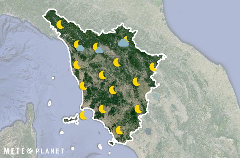 Previsioni Meteo Toscana - Venerdì 20 Giugno