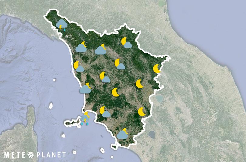 Previsioni Meteo Toscana - Mercoledì 20 Agosto
