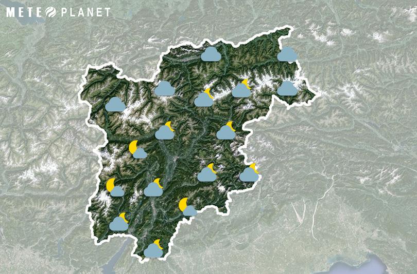 Previsioni Meteo Trentino Alto Adige - Domenica 15 Giugno