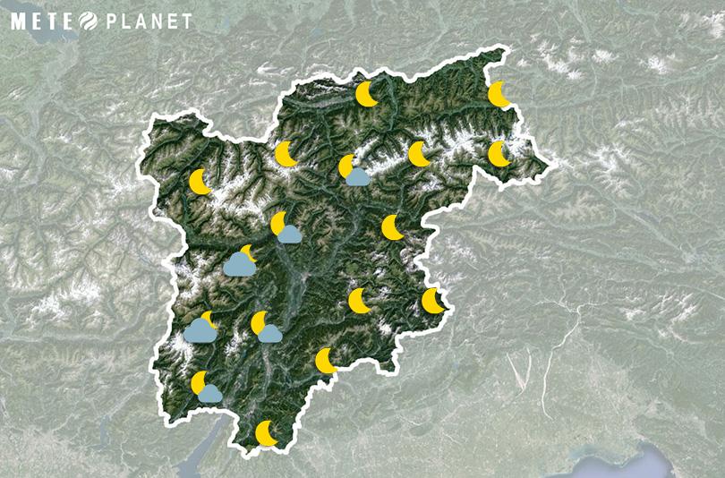 Previsioni Meteo Trentino Alto Adige - Mercoledì  2 Luglio