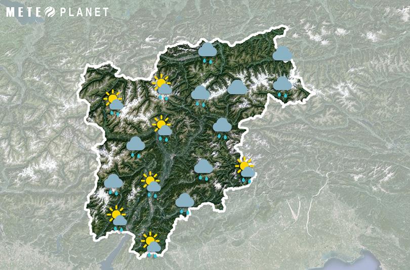 Previsioni Meteo Trentino Alto Adige - Sabato 27 Aprile
