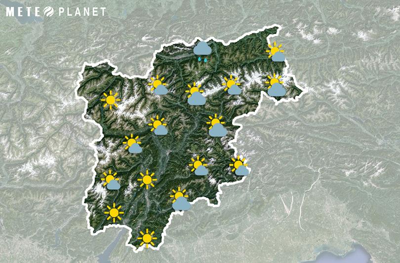Previsioni Meteo Trentino Alto Adige - Sabato 16 Agosto