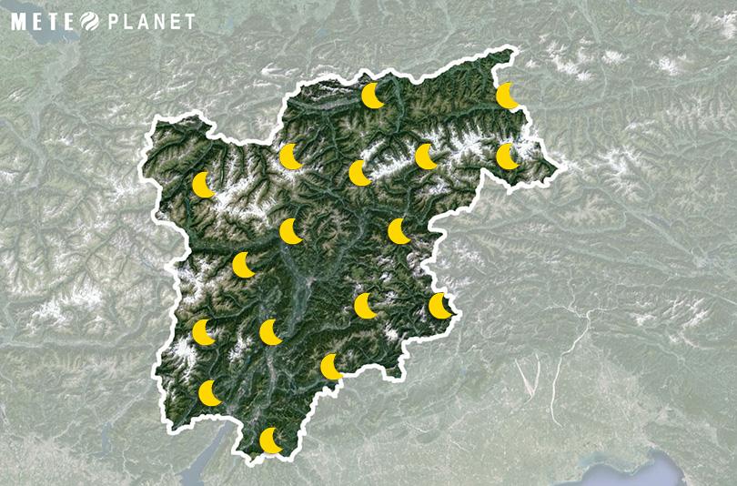 Previsioni Meteo Trentino Alto Adige - Venerdì  2 Maggio