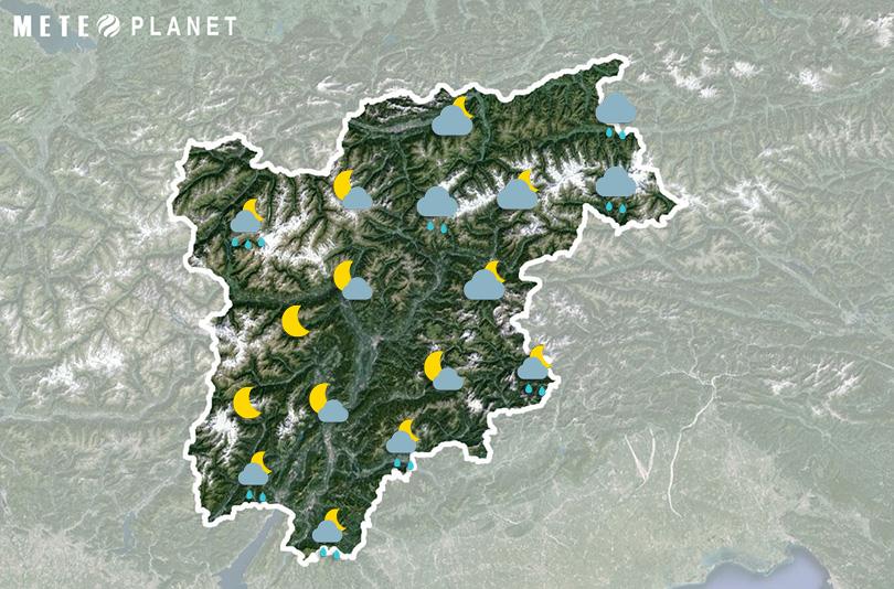 Previsioni Meteo Trentino Alto Adige - Lunedì 16 Giugno